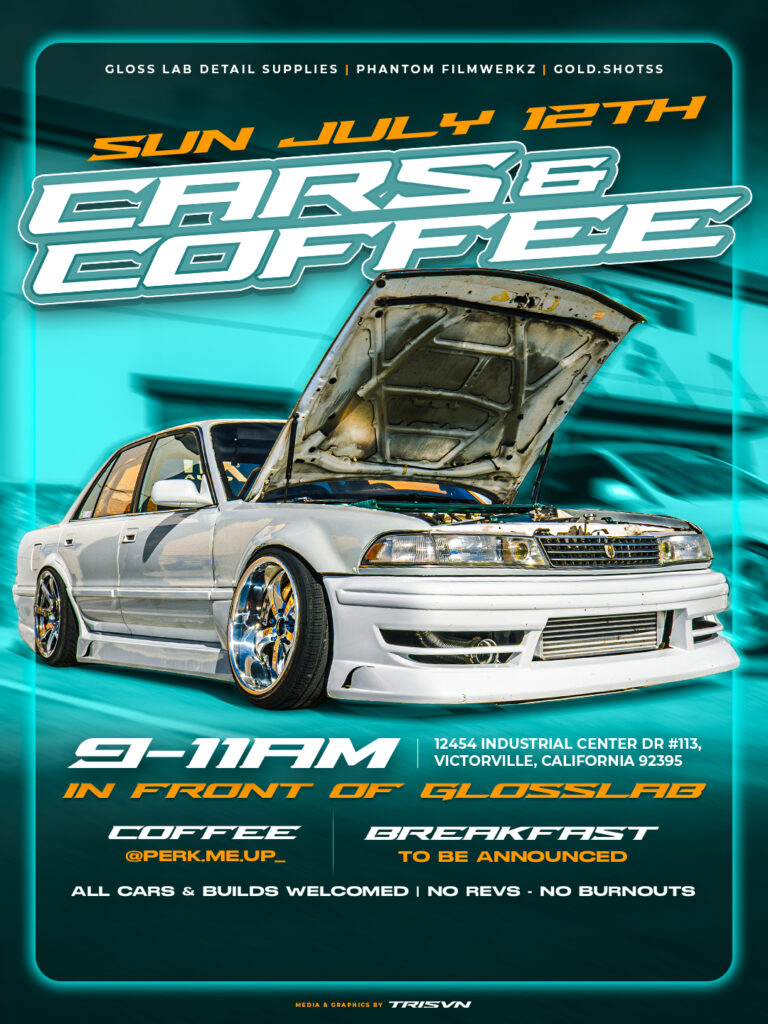 Gloss Lab - Cars and Coffee July 2026 - Feed Post